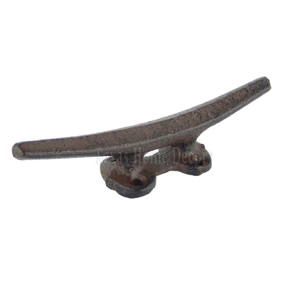 4 Cleat Boat Hooks Handles Cast Iron Ship Dock Nautical Decor Rustic Finish 5 in