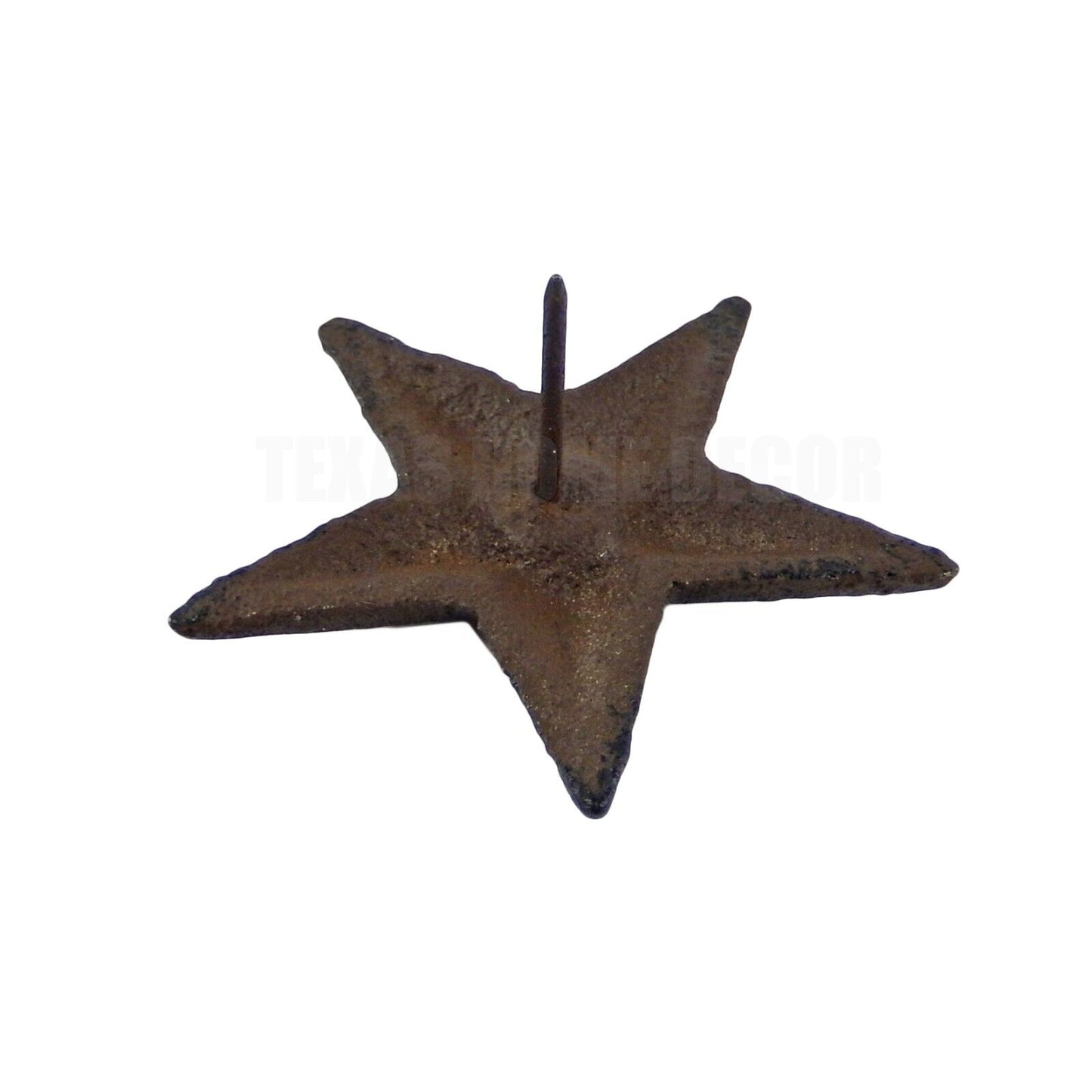 Lot 12 Cast Iron 2.5 inch Texas Star Nails Tacks Rustic Finish Western 1 in Nail