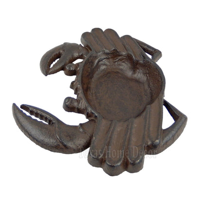 Crab Ashtray Key Soap Dish Trinket Cast Iron Nautical Beach Decor Heavy Duty