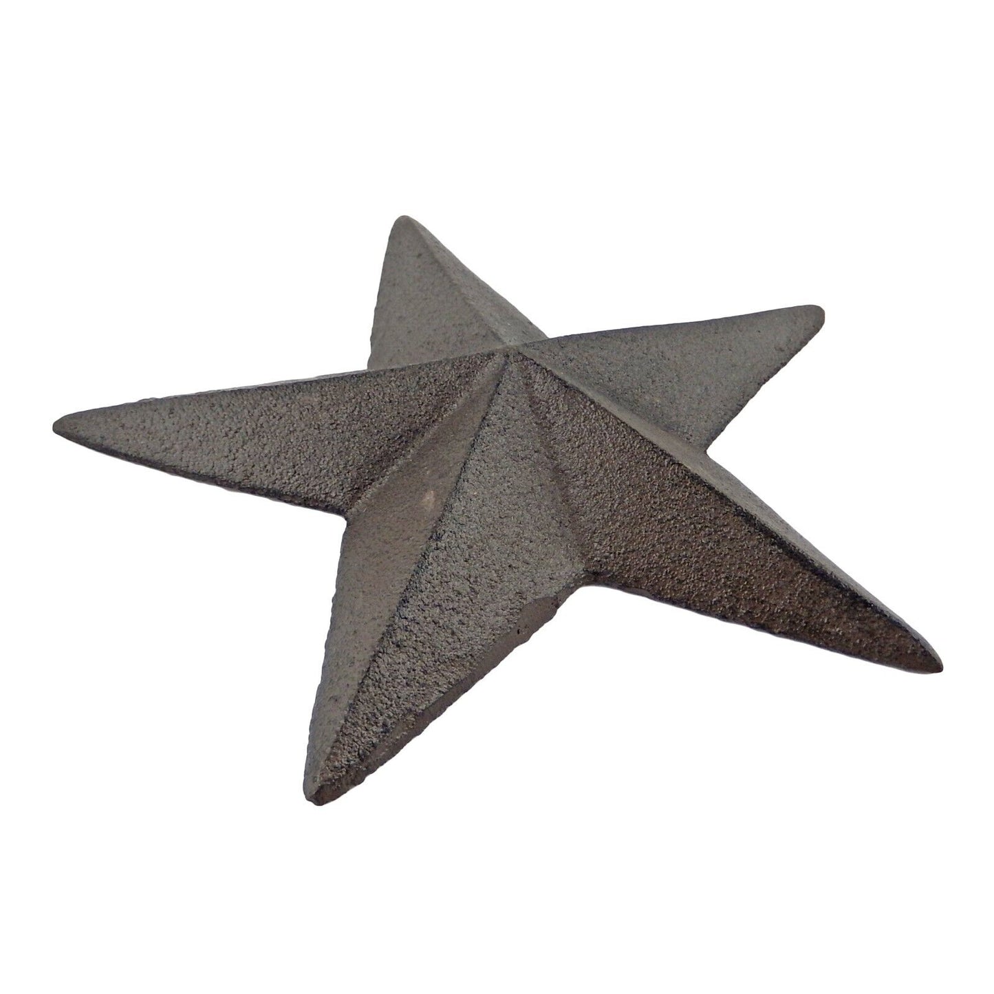 Cast Iron Heavy Duty Texas Wall Star 3D Plaque Antique Rustic Brown 7.5 inch