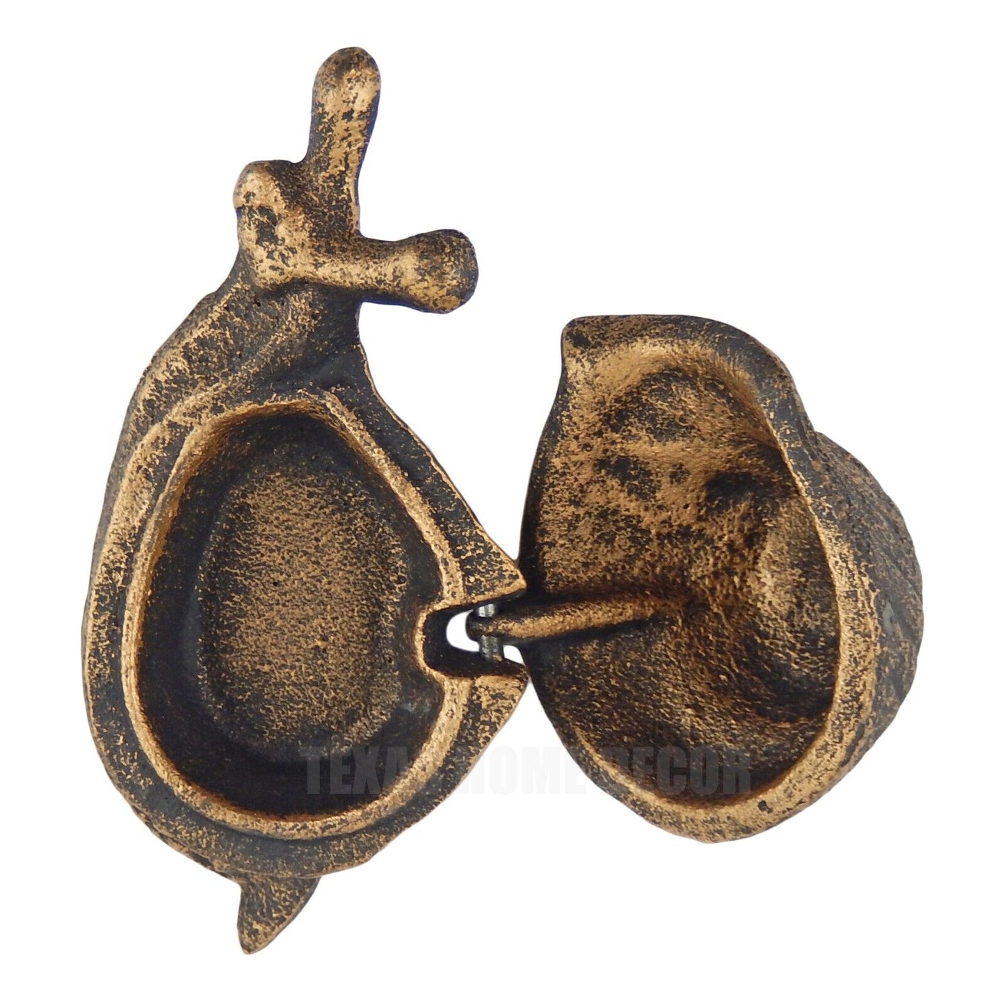 Snail Key Hider Heavy Duty Cast Iron Garden Yard Porch Decor Antique Bronze