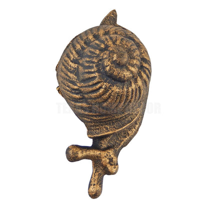 Snail Key Hider Heavy Duty Cast Iron Garden Yard Porch Decor Antique Bronze
