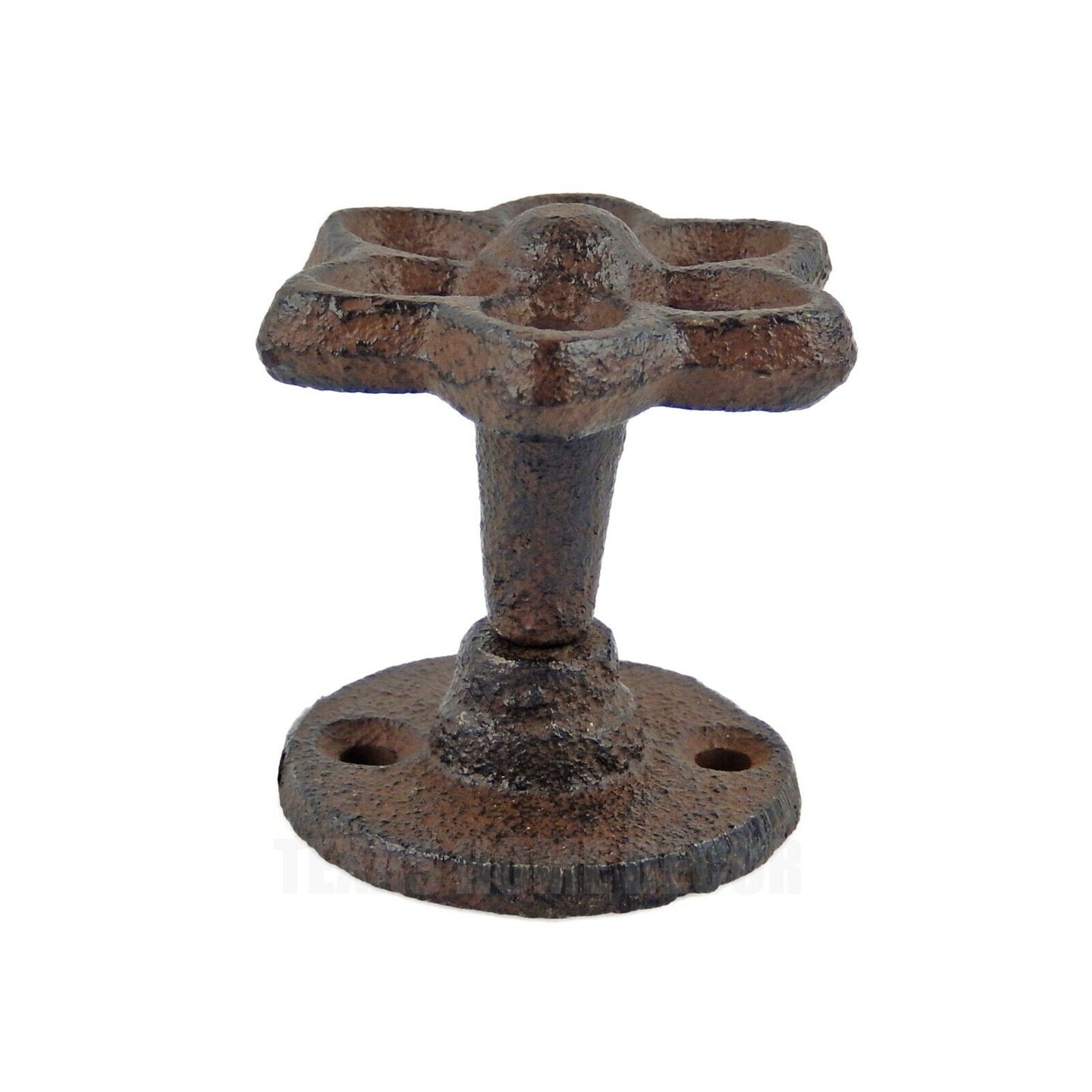 Faucet Knob Flower Wall Hook Cast Iron Coat Towel Hanger Rustic Retro Style