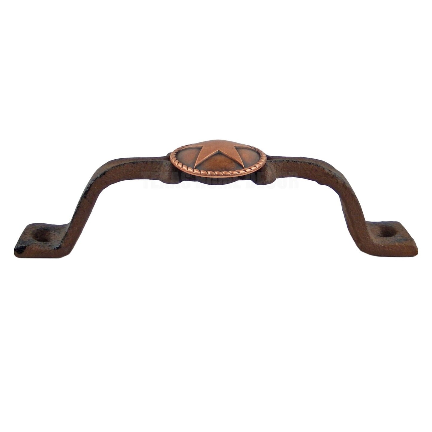 Rustic Solid Copper Star Door Handle Cast Iron Cabinet Drawer Pull 6 inch