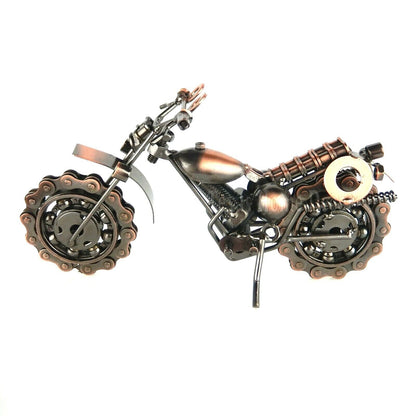 Metal Motorcycle Dirt Bike Upcycled From Bolts Springs Ball Bearings Nuts M5-1