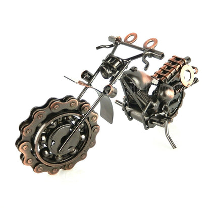 Metal Motorcycle Dirt Bike Upcycled From Bolts Springs Ball Bearings Nuts M5-1