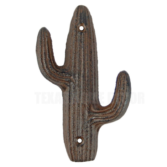 Cactus Wall Hook Coat Rack Towel Key Hanger Southwestern Heavy Duty Cast Iron 7"