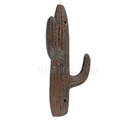 Cactus Wall Hook Coat Rack Towel Key Hanger Southwestern Heavy Duty Cast Iron 7"