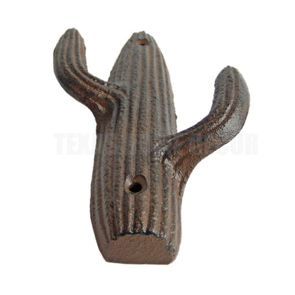 Cactus Wall Hook Coat Rack Towel Key Hanger Southwestern Heavy Duty Cast Iron 7"