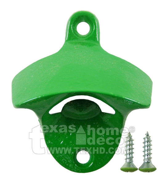 Beer Bottle Opener Plain Lime Green Wall Mounted Stationary Starr X Powder Coat