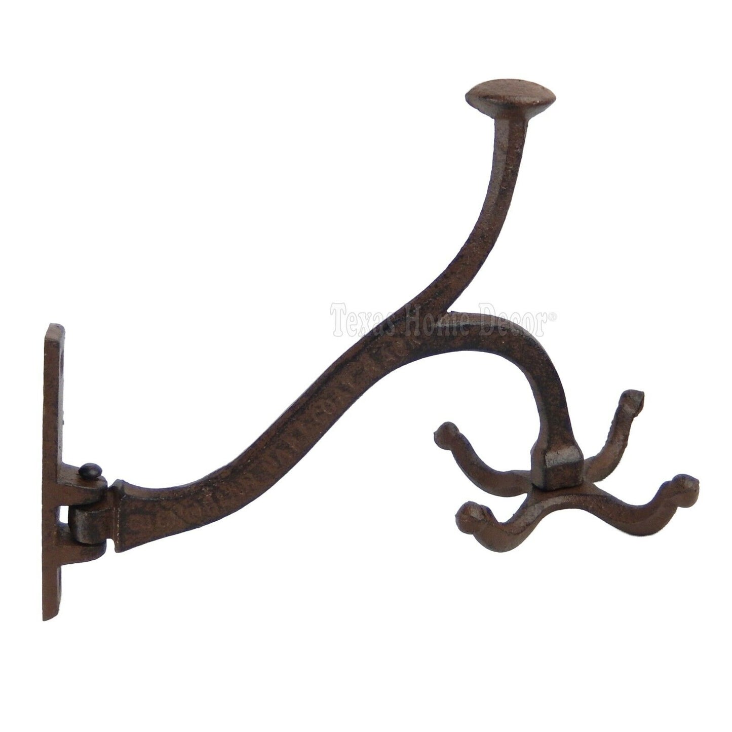 Rotating Wall Hook Coat Rack Hat Spinning Key Holder Antique Style Cast Iron