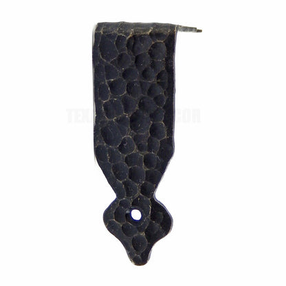 Metal Hammer Forged Corner Brace Fleur De Lis Rustic Victorian Style 3 1/4 in
