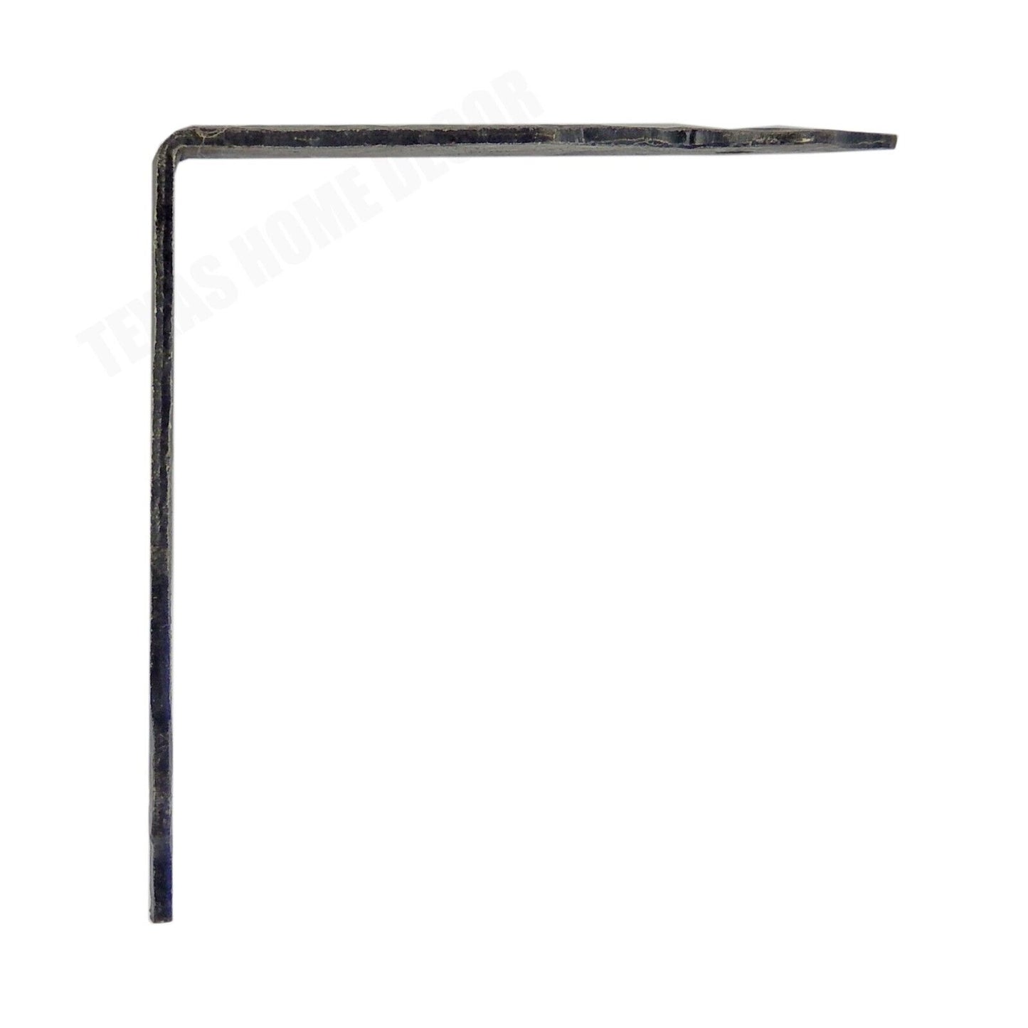 Metal Hammer Forged Corner Brace Fleur De Lis Rustic Victorian Style 3 1/4 in