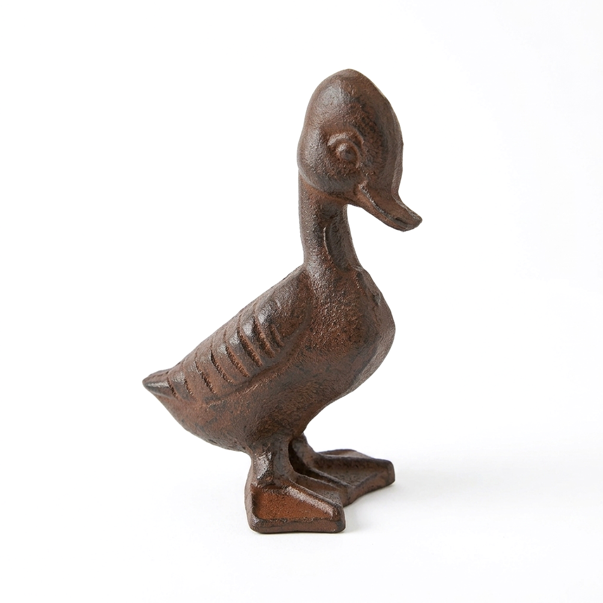 Cast Iron Baby Duck Duckling Figurine Statue Rustic Garden Yard Pond Decor