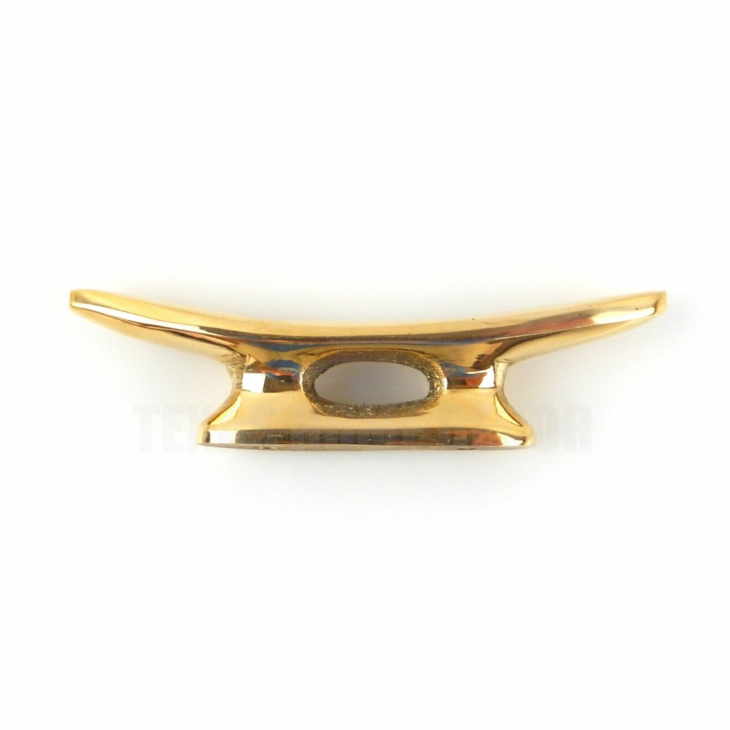 Small Polished Solid Brass Boat Cleat Wall Hook Coat Towel Hanger Door Handle