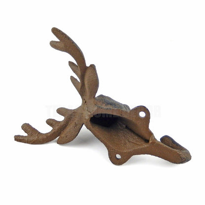 Cast Iron Deer Antler Wall Hook Key Towel Coat Hanger Rustic Cabin & Lodge Decor