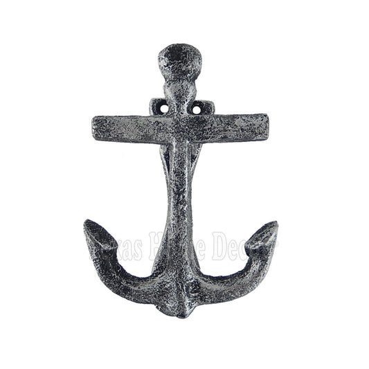 Anchor Door Knocker Cast Iron Nautical Beach Decor Rustic Silver Antique Style