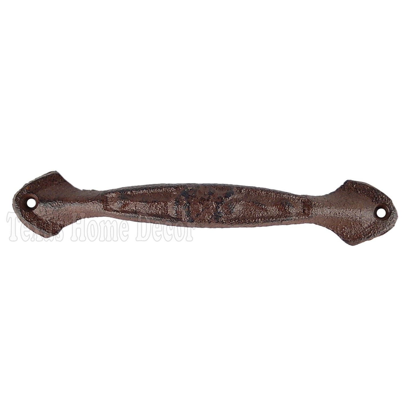 Slim Drawer Pull Handle Cast Iron Rustic Finish Antique Style Cabinet Hardware