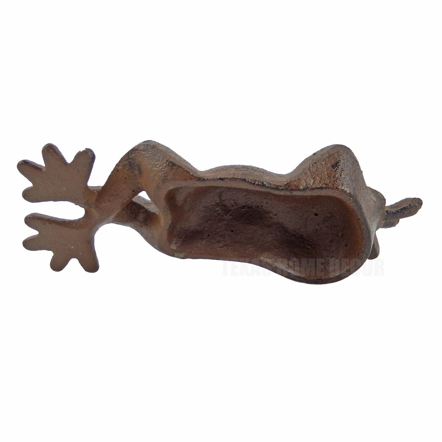 Relaxing Frog Prince Figurine Statue Cast Iron Rustic Brown Finish Garden Decor