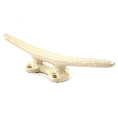 2 Cast Iron Boat Cleat Hook Handle Coat Towel Hanger Nautical Beach Decor Cream