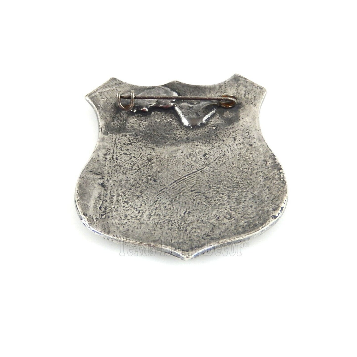 US Marshal Shield Badge Old West Historic Replica Antique Silver Made in USA
