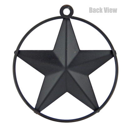 Tiny Small Metal Wall Star Brushed Copper With Smooth Ring Light Weight 3 inch