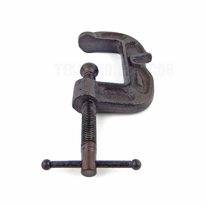 Cast Iron C Clamp Beer Soda Bottle Opener Rustic Bar Pub Workshop Garage Decor