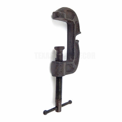 Cast Iron C Clamp Beer Soda Bottle Opener Rustic Bar Pub Workshop Garage Decor