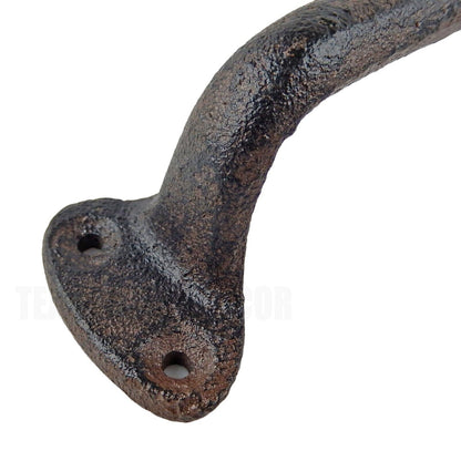 6 Cast Iron Door Handles Rustic Antique Style Barn Gate Shed Door Cabinet Pull