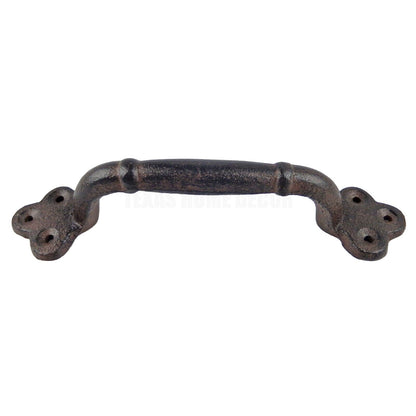 Large Cast Iron Door Handle Rustic Heavy Duty Garden Gate Shed Barn Pull 9 inch