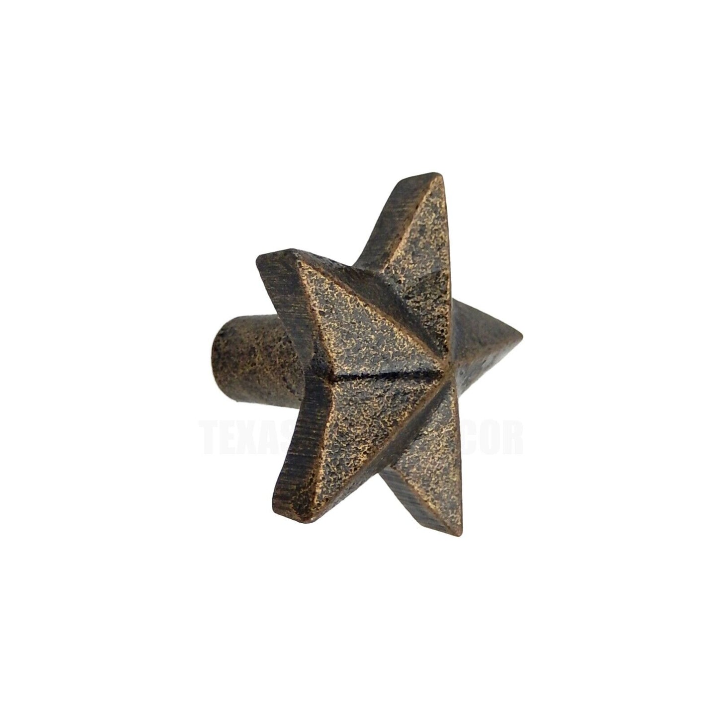 Metal Star Cabinet Door Drawer Pull Knob Antique Bronze 1.5 inch