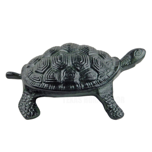 Large Metal Turtle Aluminum Statue Garden Pond Porch Yard Figurine Green 13 inch