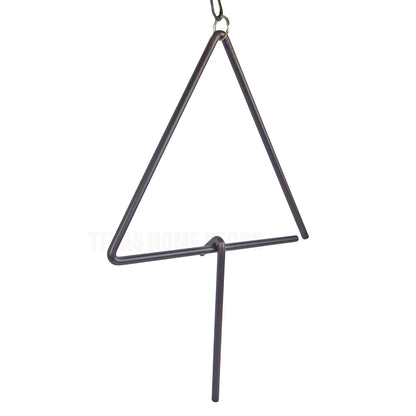 Triangular Metal Hanging Dinner Bell Rustic Country Western Decor 13 inch