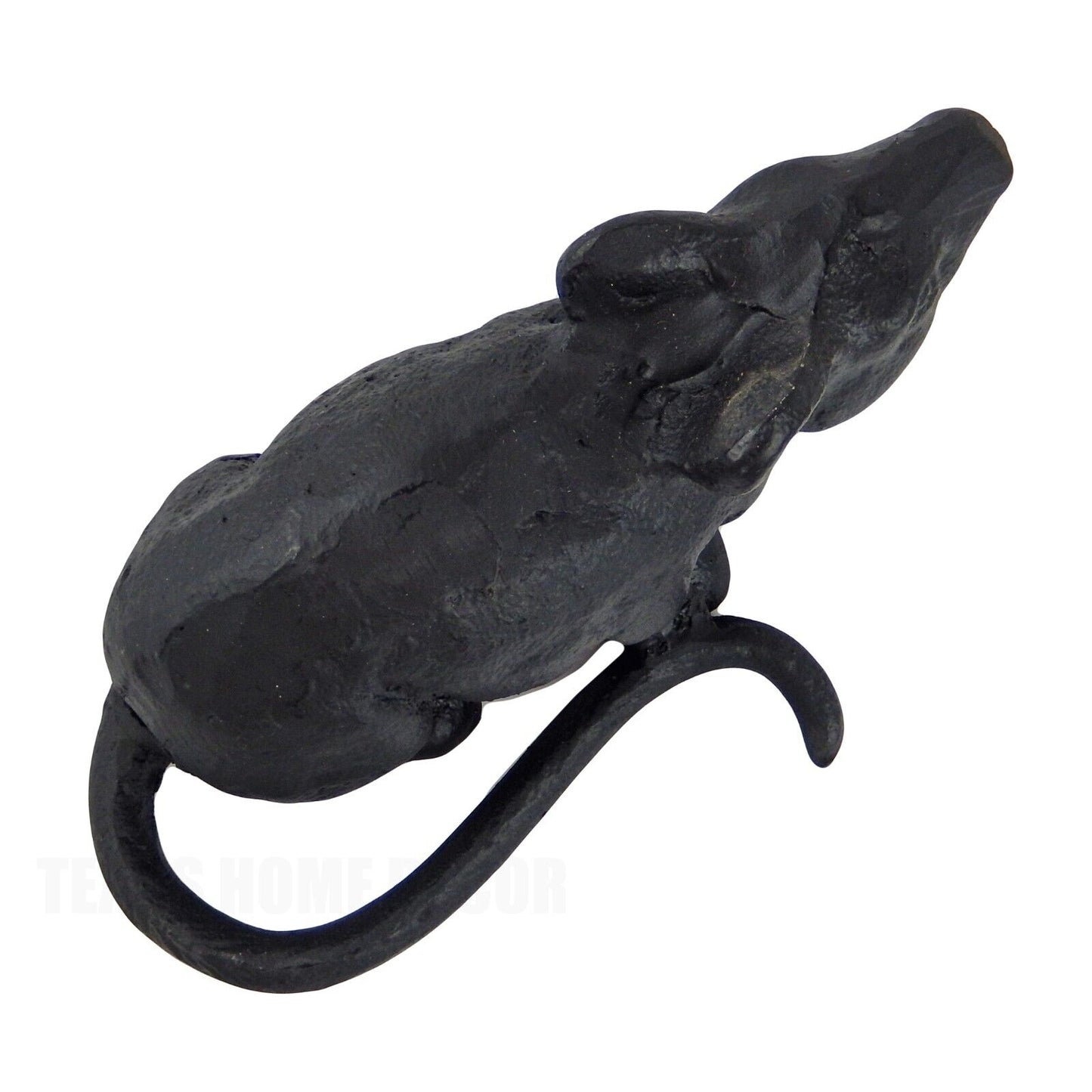 Rat Door Stay Stopper Cast Iron Figurine Statue Wedge Paper Weight Black