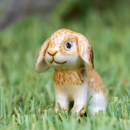 Little Critterz Miniature Collectors Baby Lop Eared Rabbit Porcelain Figurine