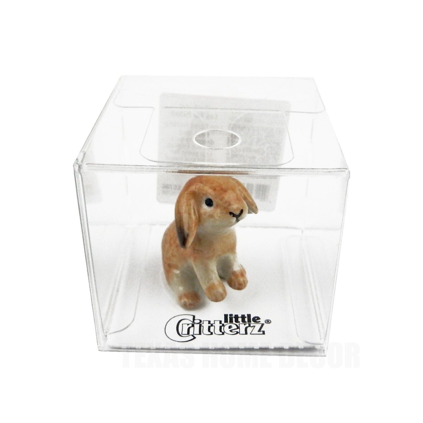 Little Critterz Miniature Collectors Baby Lop Eared Rabbit Porcelain Figurine