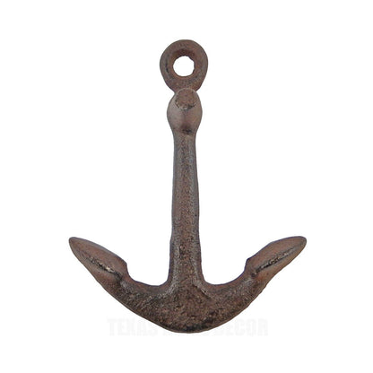 Rustic Anchor Paperweight Cast Iron Nautical Beach House Decor Antique Brown