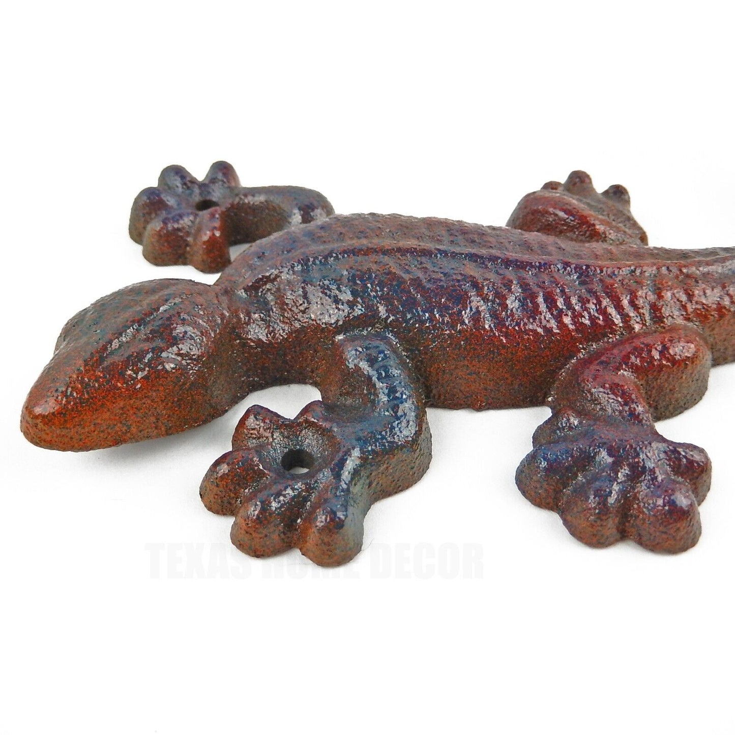 Colorful Lizard Gecko Tail Wall Hook Cast Iron Key Towel Coat Purse Hanger