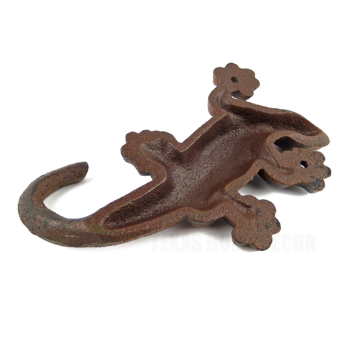 Colorful Lizard Gecko Tail Wall Hook Cast Iron Key Towel Coat Purse Hanger