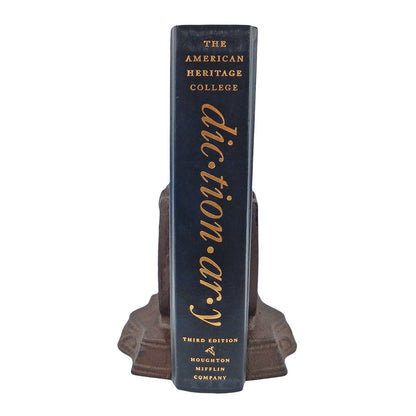 Horseshoe Horsehead Bookends Set Cast Iron Rustic Antique Western Style Brown