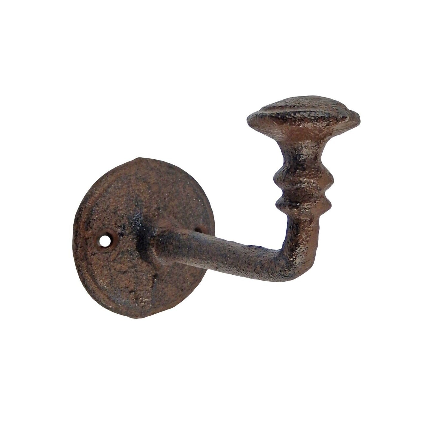 Cast Iron Wall Hook Door Towel Purse Coat Hanger Antique Rusted Finish 4 inch