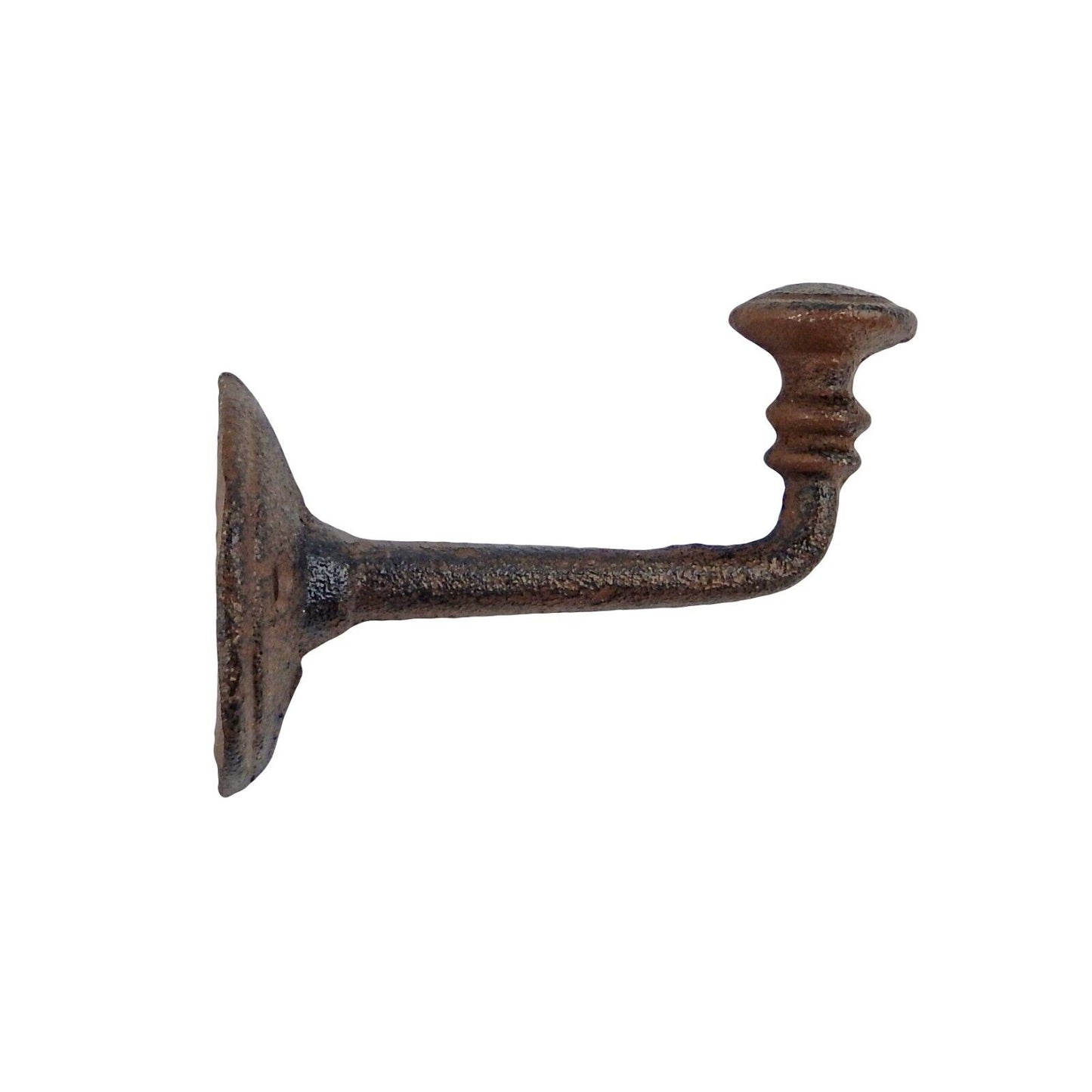 Cast Iron Wall Hook Door Towel Purse Coat Hanger Antique Rusted Finish 4 inch
