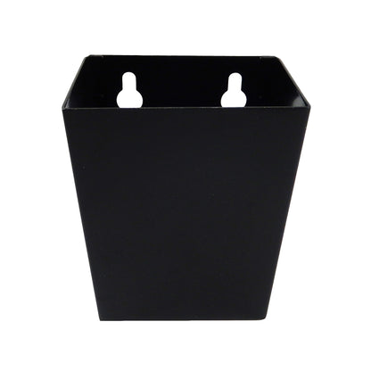 Small Black Metal Bar Bottle Cap Catcher For Wall Mounted Openers Holds 50 Caps
