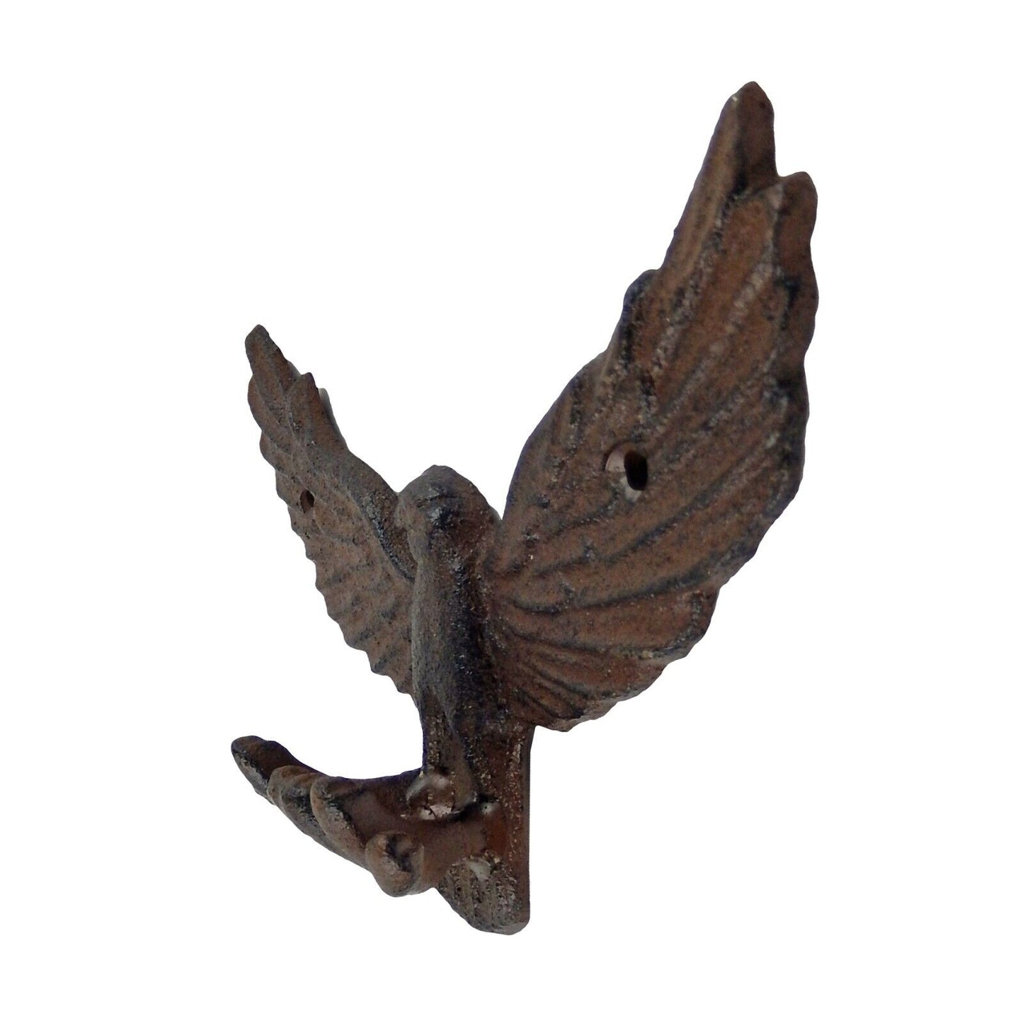 American Eagle Talons Wall Hook Cast Iron Key Towel Coat Hanger Rustic Brown