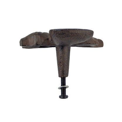 Cast Iron Flying Pig Cabinet Drawer Knob Door Pull With Screws Brown (Pack of 6)