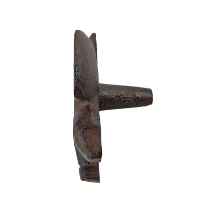 Cast Iron Flying Pig Cabinet Drawer Knob Door Pull With Screws Brown (Pack of 6)