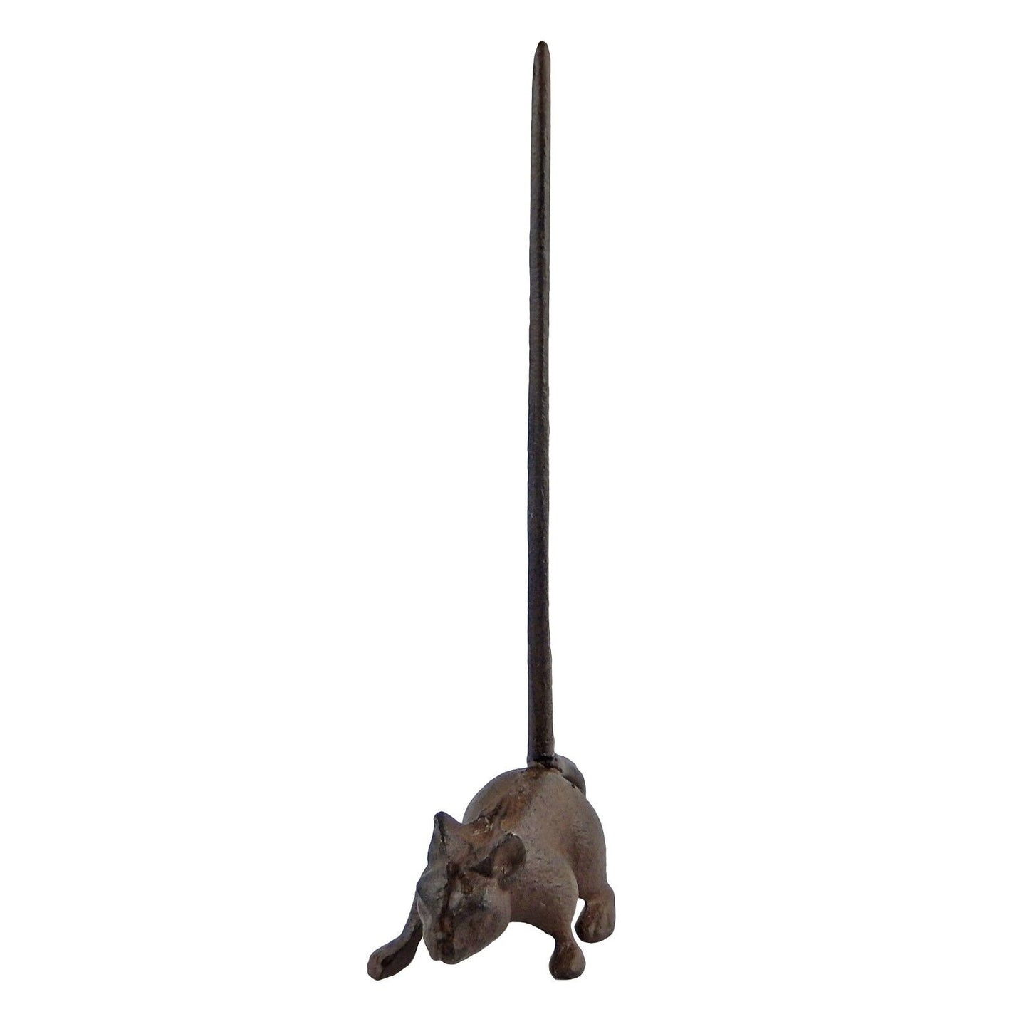 Cast Iron Mouse Table Paper Towel Roll Holder Kitchen Decor Antique Brown