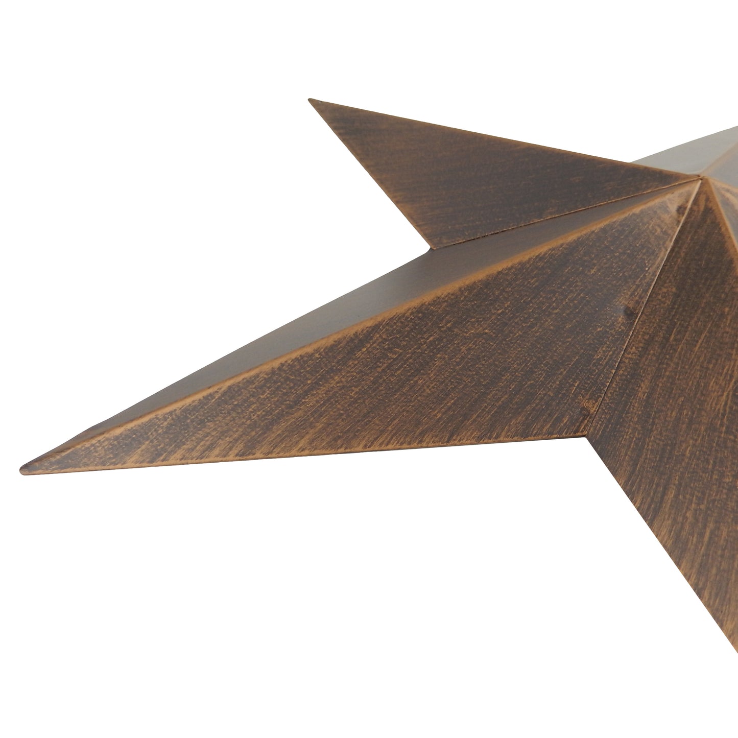 Metal Barn Star Wall Decor Rustic Western Brushed Copper Finish 16.5 inch