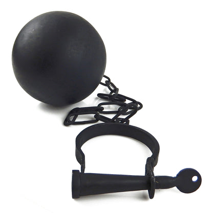 Lockable Ball & Chain Metal Leg Shackle Prison Wedding Gag Gift Light Weight