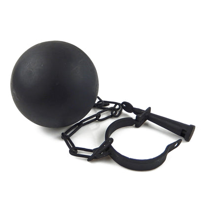 Lockable Ball & Chain Metal Leg Shackle Prison Wedding Gag Gift Light Weight
